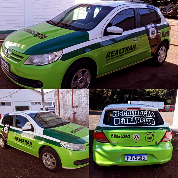 Envelopamento Frota Municipal Trânsito - Realeza/PR